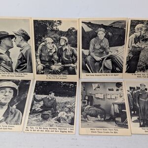 Vintage 1965 Fleer Gomer Pyle Trading Cards Lot Of 8